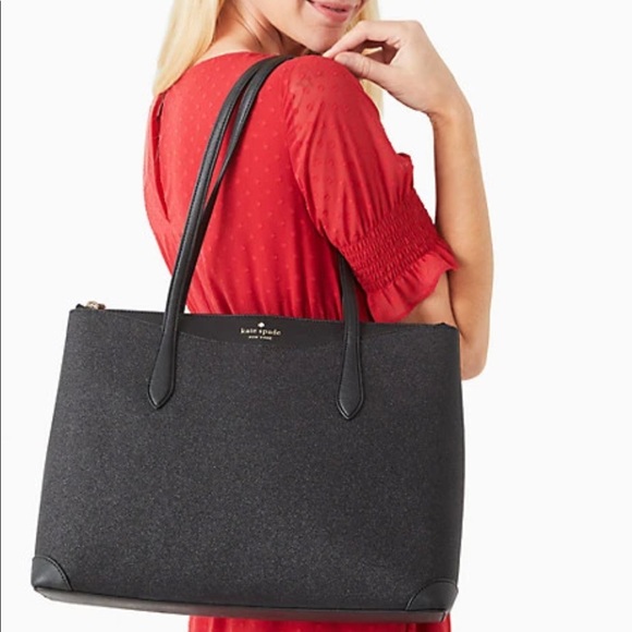 Kate Spade Shimmy Glitter Tote - Picture 2 of 11